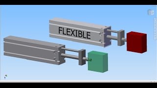 Tuto69 Autodesk Inventor La flexibilité dun vérin dans un ensemble [upl. by Carlo717]