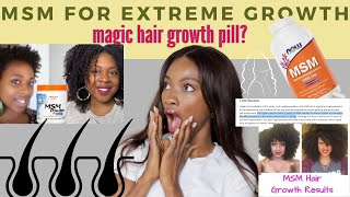 THE TRUTH ABOUT MSM  MAGIC PILL FOR EXTREME HAIR GROWTH Scientific Evidence Chemist Perspective [upl. by Agiaf]