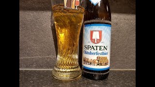 Spaten Oktoberfestbier By Spaten Franziskaner Bräu  German Beer Review [upl. by Yadroc994]