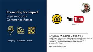 Presenting for Impact Improving your Poster Presentation BetterPoster VisualAbstract [upl. by Reyna156]