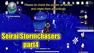 Seirai Stormchasers part 4  How to solve Warding stone puzzle  Genshin Impact [upl. by Calie]