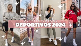 MODA DEPORTIVA CASUAL 2024 MUJER LOOKS SPORT TENDENCIA DEPORTIVA MUJER 2024 [upl. by Zuckerman]