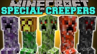 Minecraft SPECIAL CREEPERS 4 FACED CREEPER JUMPING CREEPER BABY CREEPER amp MORE Mod Showcase [upl. by Parnell]