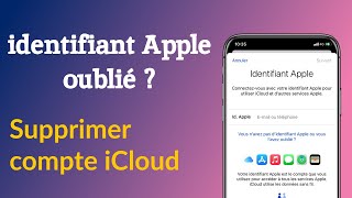 Oublié identifiant Apple  Supprimer compte iCloud sans Code [upl. by Ycrep]