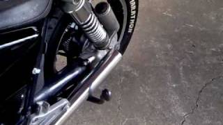 Honda VF750C Magna Custom Exhaust No Baffles [upl. by Fondea]