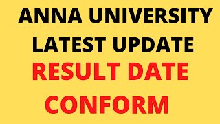 Anna University Semester Exam Results Date Confirm annauniversity annauniversityresults [upl. by Aytnahs]