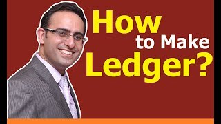 How to make Ledger How to post Journal entries in Ledger accounts Part1 [upl. by Gilmour]