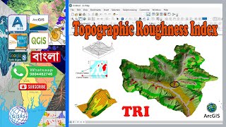 TRI  Topographic Roughness Index from DEM in ArcGIS Terrain Roughness Index in ArcMap [upl. by Egide934]