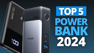 TOP 5 MEJORES POWER BANK 2024  MEJORES BATERÍAS PORTATILES 2024 [upl. by Strickler]