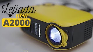 LEJIADA New A2000 Mini Projector Review  Budget Mini Projector [upl. by Xanthe]