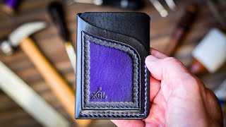 Super Minimalist Wallet  Leather Craft [upl. by Eibrab550]