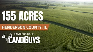 Productive 155 Acre Class A Tillable Farm wCRP income in Henderson Co IL [upl. by Yhtur]