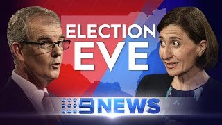 Final push for votes on last day of campaign  Nine News Australia [upl. by Russi]