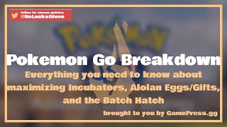 Get The MOST Out Of Your Incubators PokemonGo Tutorial [upl. by Jumbala18]