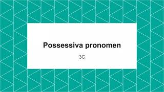 Grammatik Possessiva pronomen [upl. by Glori]