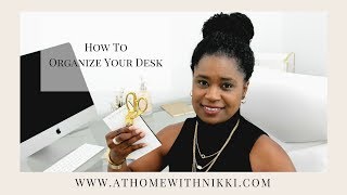 DESK ORGANIZATION IDEAS  HOW I ORGANIZE MY DESK [upl. by Phelips233]