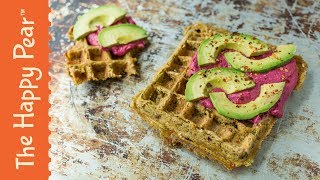 VEGAN FALAFEL WAFFLE  THE HAPPY PEAR [upl. by Town]