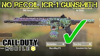 Best No Recoil ICR 1 Gunsmith amp Gameplay in COD Mobile  Call of Duty Mobile [upl. by Lefty]