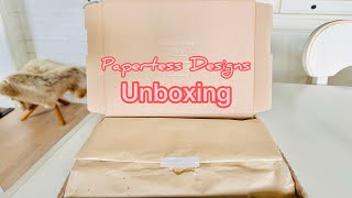 Papertess Designs Unboxing amp Short Comparison w Hobonichi Weeks Mega [upl. by Iney]