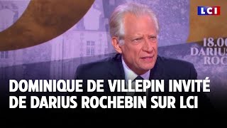 Dominique de Villepin invité de Darius Rochebin [upl. by Yekcim]