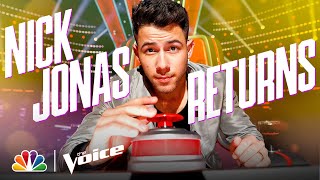 The Return of Coach Nick Jonas  The Voice 2021 [upl. by Shult]