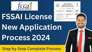 Food License Registration Online Apply 2024  FSSAI Registration Process  FSSAI Food License 2024 [upl. by Surtimed]