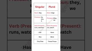 SINGULAR Vs PLURAL  NOUN  PRONOUN  VERB [upl. by Gnuj632]