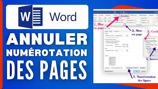 Comment Annuler La Numérotation Des Pages Dans Word  2024 [upl. by Irtimd942]