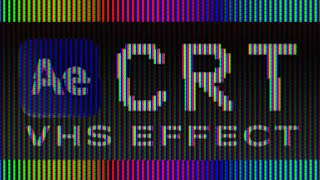 Create a VHS Effect in After Effects  CRT Screen Tutorial [upl. by Vanzant323]