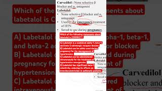 Which of the following statements about labetalol is CORRECT [upl. by Ahsilahs]