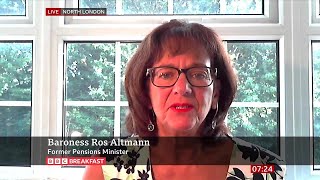 Ros Altmann Former Pensions Minister On BBC Breakfast 30072024 [upl. by Rizzo]