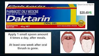 Daktarin oral thrush miconazole OTC Roze pharm [upl. by Hanauq]