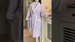 How to Snuggle Up in Style with LEISURELIFEs Light Purple Winter Robe wintercomfort CozyRobe [upl. by Mirabel668]