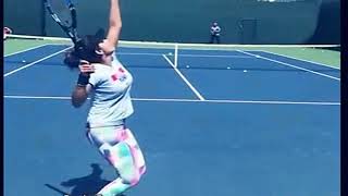 Sania Mirza Serve in Slow Motion [upl. by Seleta]