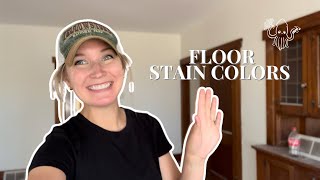 RED OAK FLOORS  how I picked a stain color for our original red oak floors in our 1920s farmhouse [upl. by Remliw510]