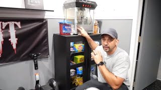 Home Theatre Snack Bar cabinet DIY IKEA BRIMNES cabinet [upl. by Oakie]