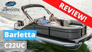 Barletta Pontoon Boats  We tested the Barletta C22UC  2021 Boat Review [upl. by Anabelle]