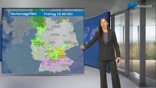 Im Norden milder und im Süden weiter Schnee Mod Michaela Koschak [upl. by Eddina]