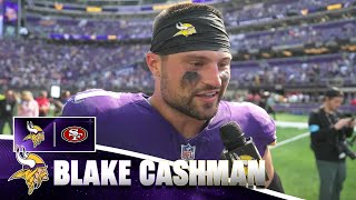 Blake Cashman Talks Minnesota Vikings Week 2 Win Over San Francisco 49ers [upl. by Kcirred]