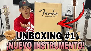 ¡UNBOXING 1  ¡NUEVO BAJOLOCHE  ¡EL BAJO ACUSTICO para los CORRIDOS TUMBADOS  Fender CB60SCE [upl. by Cykana876]