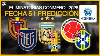 Análisis y Predicción  Fecha 5 Eliminatorias Conmebol 2026 [upl. by Martita39]