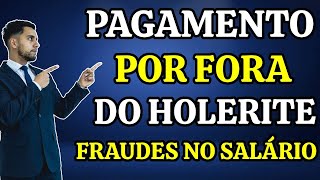 PAGAMENTO POR FORA DO HOLERITE FRAUDE NO PAGAMENTO DO SALÁRIO  ENTENDA TUDO [upl. by Celik]