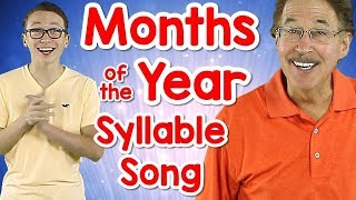 Months of the Year Syllable Song  Counting Syllables  Phonological Awareness  Carter Bolich [upl. by Ellerey140]