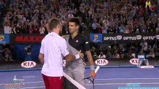 Wawrinka vs Djokovic Match point Australian Open 2014 [upl. by Nosauq]