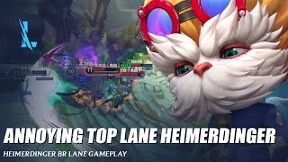 Annoying BR Lane Heimerdinger  Wild Rift [upl. by Enimisaj]