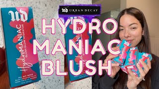 Urban Decay Hyrdomaniac blush try on [upl. by Neelyad927]