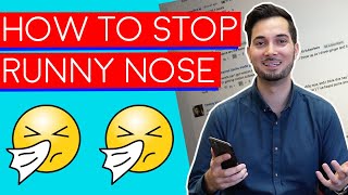 Runny Nose  How To Get Rid Of A Runny Nose  How To Stop A Runny Nose [upl. by Nerual]