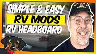 🔴How we made an RV headboard  RV Renovations [upl. by Sokul]