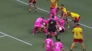 TOP 14  Essai de Mathieu HIRIGOYEN SFP  Stade Français Paris  USA Perpignan [upl. by Dihgirb34]