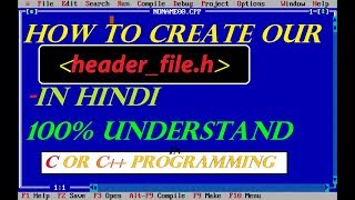 how to create your own header file in turbo c or c100 easily  by programsmagic [upl. by Skutchan]